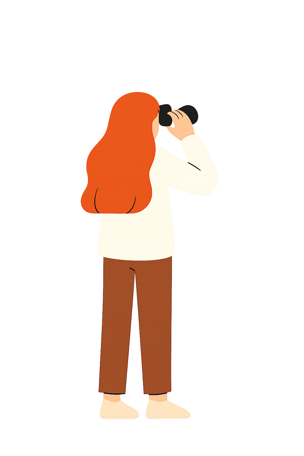 Lifting binoculars